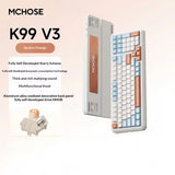MCHOSE K99 V3 Mechanical Keyboard Tri-Mode Wireless ARGB Control Knob 10000mAh Dual 8K 0.125ms Hot-Swappable Custom Game Keyboar