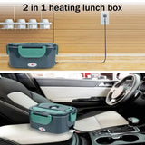 1.5L Electric Lunch Box – Portable Food Warmer for Office & Car, 304 SS Inner Pot, 60W Efficient