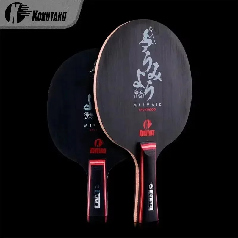 KOKUTAKU MERMAID Table Tennis Blade Racket Pure Black Carbon Wood Allround Offensive Ping Pong Bat Paddle