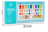 Montessori Wooden Toys Kids Busy Board Shape & Number Matching Digital Shape Educational Toys For Children Gifts