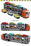 1: 48 alloy double-layer transport vehicle model,simulation sports car off-road vehicle toy,engineering transport vehicle toy