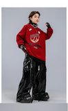 Boys Hip Hop Sweatshirt Shiny Vest Street Dance Cargo Pants Girls K-pop Clothes Set Kid Hip Hop Jazz Costume Children Streetwear