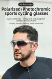 ROCKBROS Bicycle Glasses Polarized Bike Sports Sunglasses Photochromic Men Women UV400 MTB Road Bike Goggles Outdoor Eyewear
