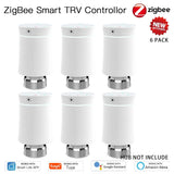 MOES ZigBee3.0 TRV New Radiator Actuator Valve Tuya Smart Programmable Thermostat Temperature Heater Alexa Voice Control