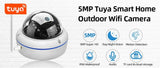 Outdoor Street IP66 Tuya Smart Home IP Camera WIFI Audio Record Waterproof 5MP Wireless CCTV Dome Camera Smart Life APP P2P