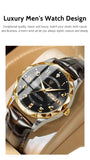 POEDAGAR Luxury High Quality Watches for Men Sport Quartz Leather Man Watch Waterproof Luminous Date Week Men's Watch Male Reloj