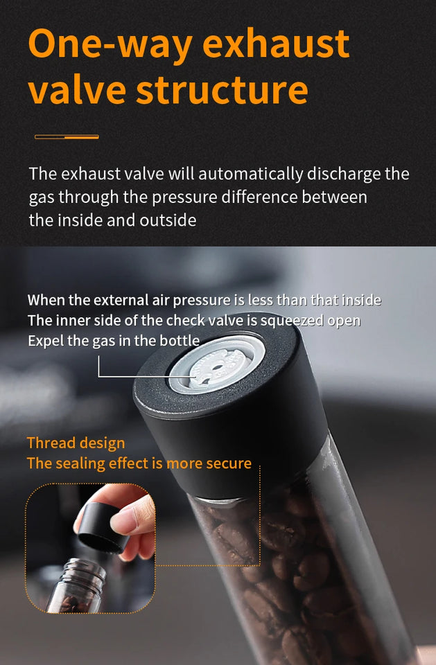Coffee Beans Storage Container Tube Display Rack Tea Bottle Glass Single Dose Espresso Accessory Coffeware Set Barista Tool Gift