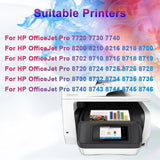 ARC Chip New 95U 952 953 954 955XL Cartridge For HP OfficeJet Pro 7740 8710 8715 8720 8730 8210 Compatible Printer Refill CISS