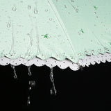 Women's Umbrella Lace Fashion Folding Umbrella Sunshade Umbrella Wind and Rain Resistance Travel Foldable Portable Student Gift