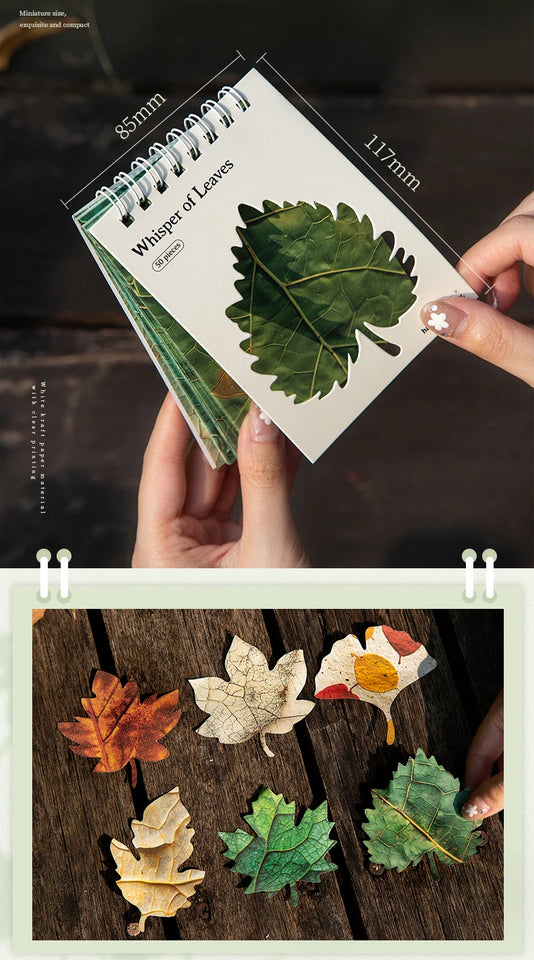 JIANWU Whisper of Leaves Series Vintage Texture Landscape Collage Scrapbook Material Paper Creative Junk Journal Stationery