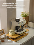 Creative Coffee Machine Storage Racks Wooden Countertop Cups Office Holders Racks Display Shelf Organizer Shelves Kitchen