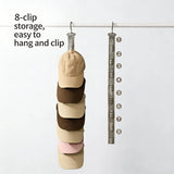Closet Hat Rack Over the Door Hat Rack Hanging Hat Racks with Clip Buckle Baseball Caps Rack Hat Organizer Cap Rack Closet Door