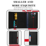 New Solid Color Passport Holder RFID Blocking Ticket Slot Clip Protective Cover Protector Leather Travel Card Bag