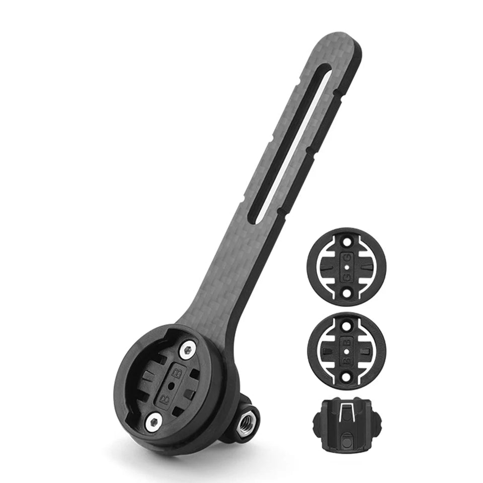 Carbon Fiber Bike Stopwatch Mount Universal Road Bike Speedometer Mount Holder Cycling Speedometer Support for Garmin