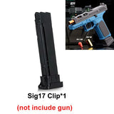 Sig17  M9a3 Toy Gun Throwing Shell Pistol With Target Laser Soft Bullet Airsoft Outdoor Sports CS Weapon for Children Gift