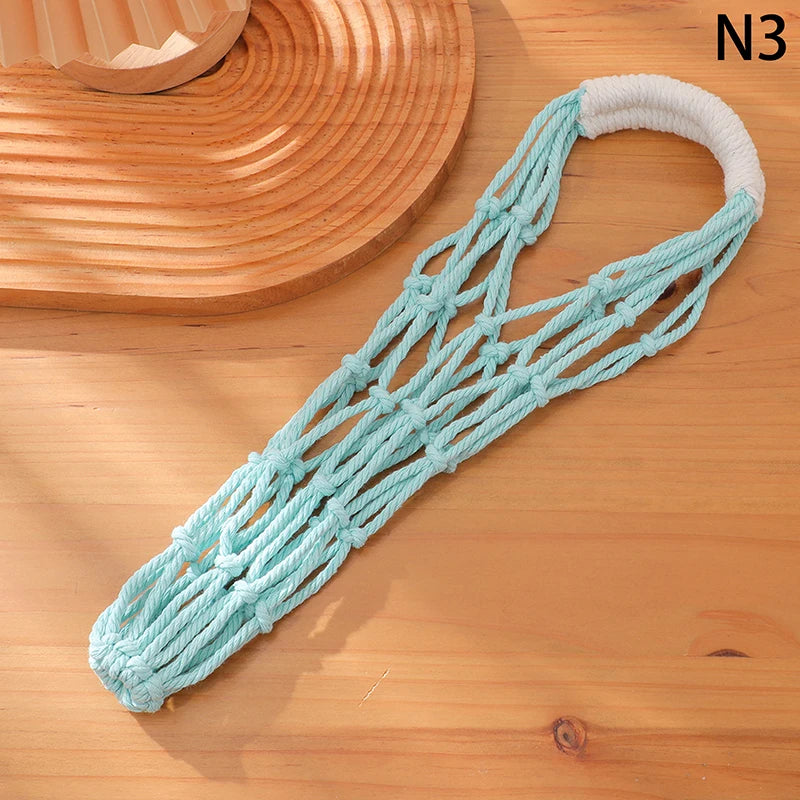 Portable Coffee Cup Bag Hollow Out Bottle Bag Practical Mugs Bag Foldable Water Bottle Bags Woven Net Bag Cup Cover