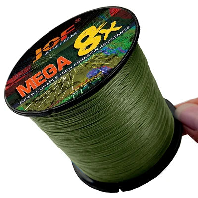 JOF X8 PE Braided Fishing Line Pesca Carp Multifilament Fly Wire Japanese Saltwater 1000M 500M 300M 18LB-78LB