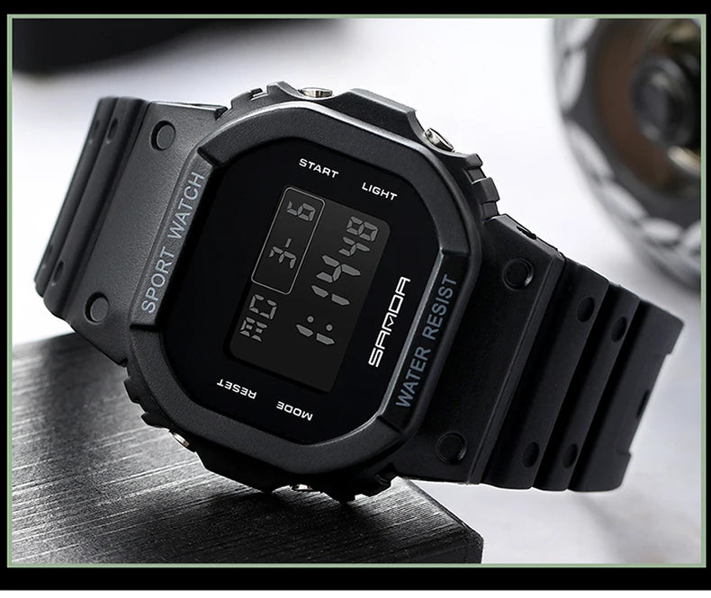 SANDA G Style Digital Watch Men Waterproof Ms Watch Sport Men Watches Boy Girl Electronic Clock Relogio Masculino Relógio Mulhe