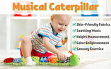 Baby Toys Musical Caterpillar Infant Stuffed Animal Toy with Crinkle Rattles Soft Sensory Toys Newborn Boys Girls 0 3 6 12 Month