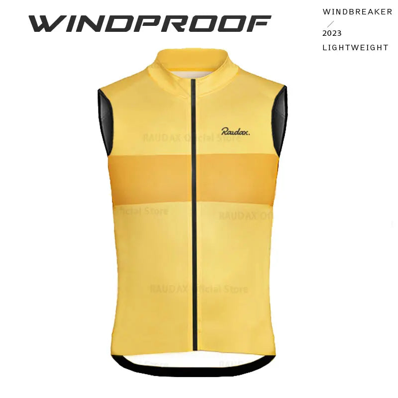 2025 RAUDAX New Cycling Sweatshirt Summer Windproof Lightweight Sleeveless Men's Mountain Bike Tops Racing Gilet Ropa Ciclismo