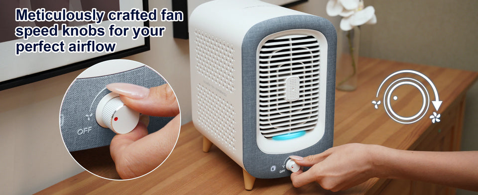 Jafanda Air Purifier for Home Bedroom 780sq ft, HEPA &Activated Carbon, Air Cleaner with Fragrance Sponge & Nightlight for Smoke