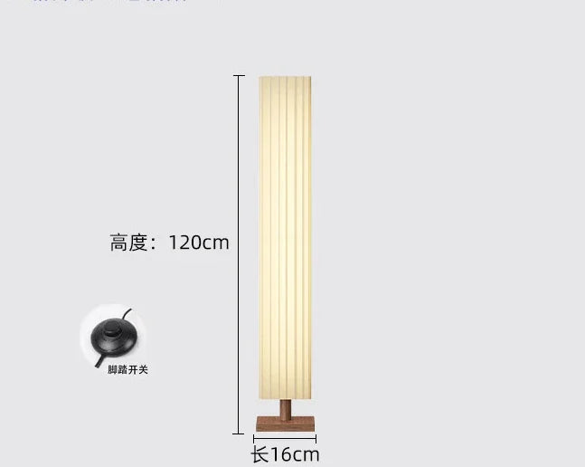 Modern Fabric Led Floor Lights for Living Room Sofa Side Decorative Wood Standing Lamps Light Bedroom Bedside Light Home Decor