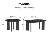 Restaurant Round Dining Table Modern Living Room Lounge Wood Nordic Dining Table Folding High Mesas De Comedor Home Furniture