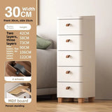 Narrow Space Storage Cabinet Drawer Style Kitchen Bathroom Multi-layer Organizer Shelf Wall Mounted Rectangular Plastic Storage