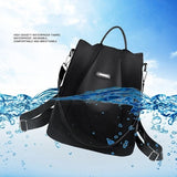 New Women's Multifunction Backpack Casual Solid Color School Bag  For Girls Fashion Detachable Strap Travel Shoulder Bag