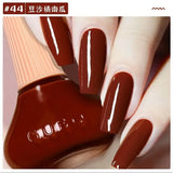 New Oily Gel Nail Polish Glitter Sparking Autumn Winter Milk Coffee Color Varnish No Bake Quick Dry Nail Art Salon Nail Polish