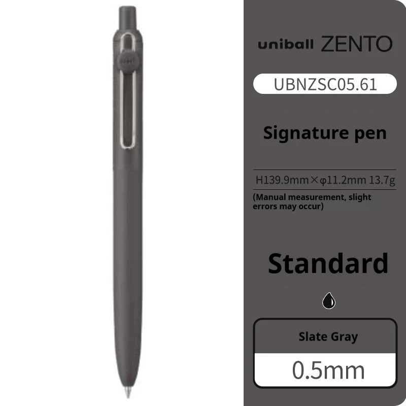 Uni-ball ZENTO Click Gel Pen,0.38/0.5/0.7mm Various Colors Water-based pen With Ergonomic Grip Smooth Writing for School&Office