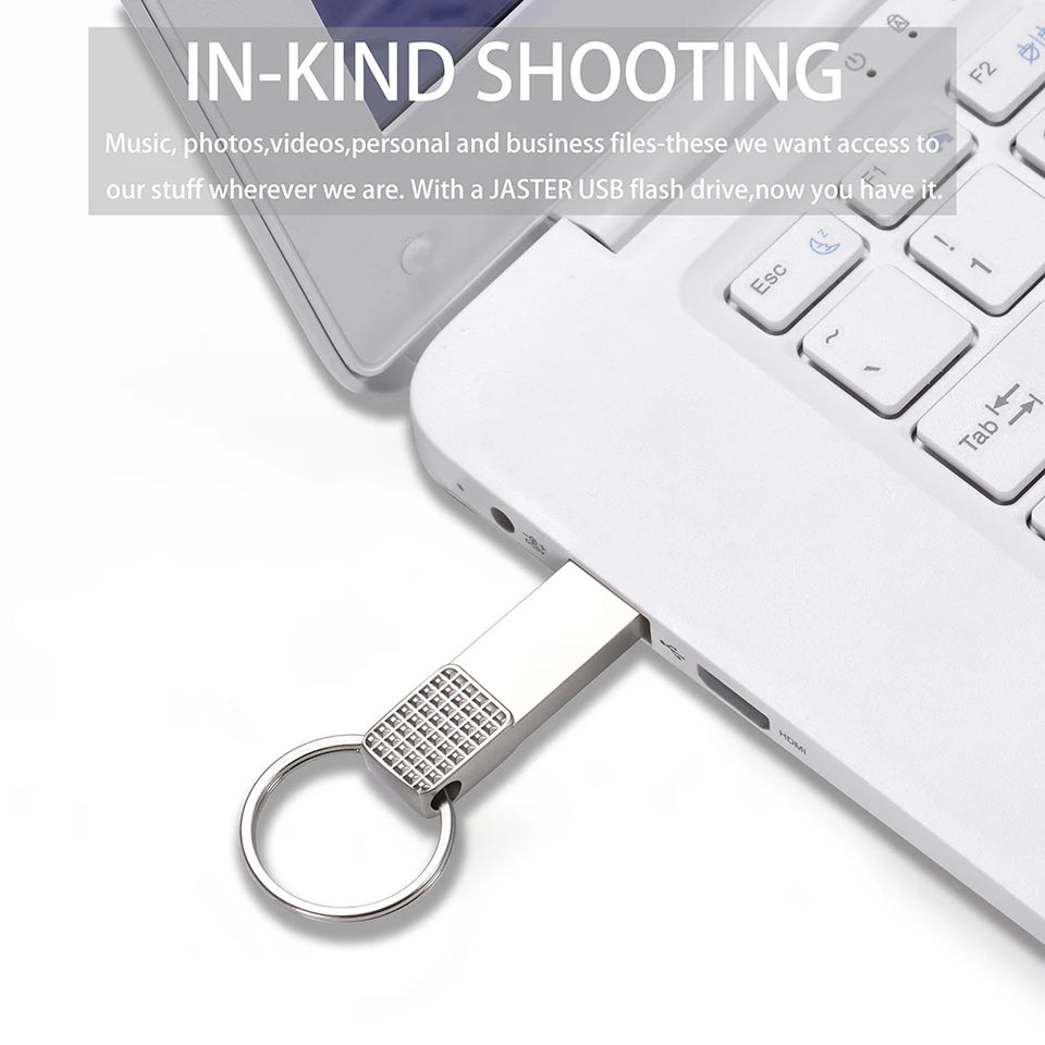 USB Flash Drive Fashion Memory Stick 128GB 64GB 32GB Light Pen Drive 16GB Metal USB Stick 512M Mini External Storage 256MB 128MB