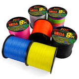 JOF X8 PE Braided Fishing Line Pesca Carp Multifilament Fly Wire Japanese Saltwater 1000M 500M 300M 18LB-78LB