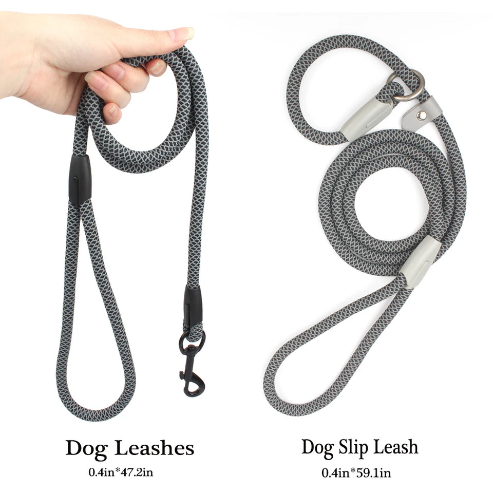 Classic Durable Dog Leashes Medium large Dog Solid Lead Rope Fashion Black Mesh Dog leash Outdoor Walking Training New Arrivals