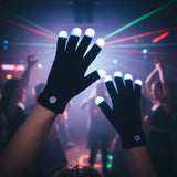 LED Gloves Finger Light Up Glow Rave Gloves Gifts for Adult Teens (Style A)