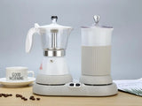 4 Cups Electric Coffee Machine Home Auto Milk Frothing All-In-One Machine Slow Extraction Italian Moka Pot Multifunction 400W