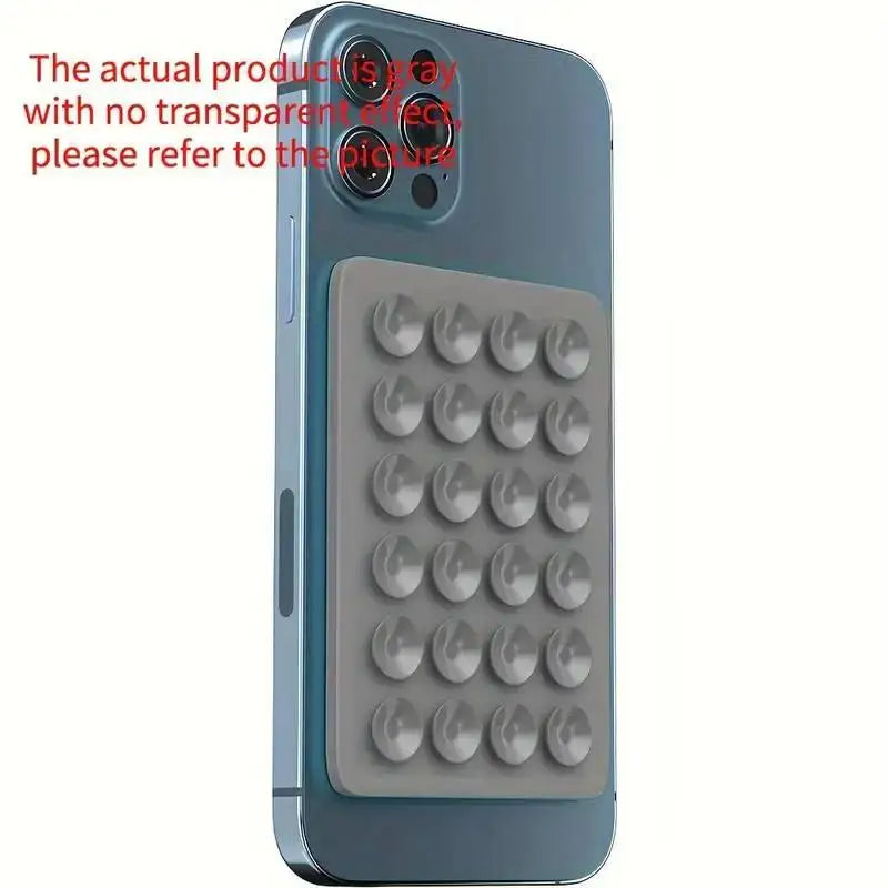 Silicone Suction Phone Holder Mat Multi-functional Suction Cup Phone Stand Square Anti-Slip Single-Sided Case Mount Back Sticker