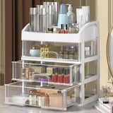 Multi-Layer Desktop Storage Box Drawer Organizer Cabinet for Cosmetics Jewelry Hair Accessories Stationery Home Office