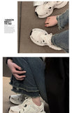 Women's New Chunky Sneakers Women Autumn Breathable Mesh Casual Shoes Sneakers Tennis Female Platform Lace Up Vulcanized Shoes