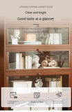 Bookshelf, bookcase, dust-proof floor-standing storage rack, household children and students storage rack with doors