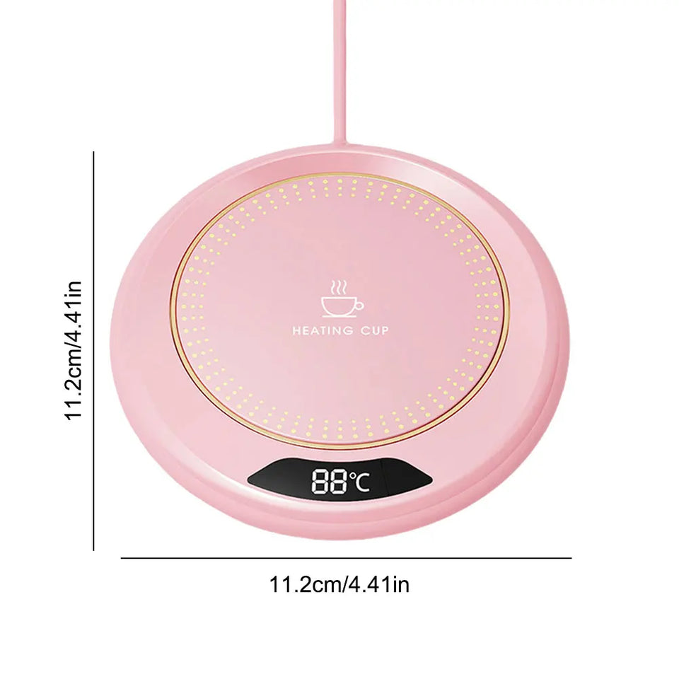 USB Coffee Mug Warmer with 3 Temperature Settings Smart Cup Warmer Electric Beverage Warmer for Hot Coffee Tea and Milk