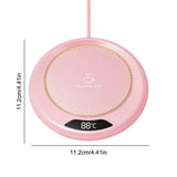USB Coffee Mug Warmer with 3 Temperature Settings Smart Cup Warmer Electric Beverage Warmer for Hot Coffee Tea and Milk