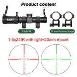 1-5x24 SFP LPVO Hunting Scope Tactical Optics Scope Hunting Sight Number Reticle Hunting