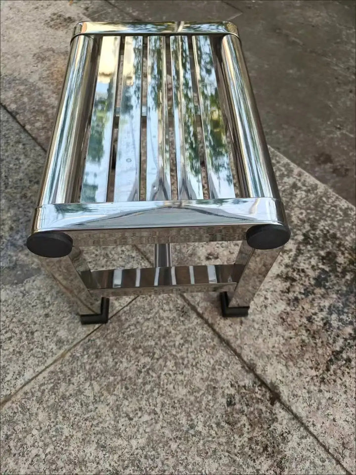 Simple Stainless Steel Stool Multi Functional Furniture Shoe Changing Stools Bath Footstool Portable Fishing Bench 걸상