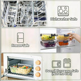 10-Pack Glass Meal Prep Containers with Lids, Airtight Food Storage for Microwave, Oven, Freezer & Dishwasher