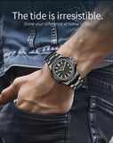 Men automatic watch business date mechanical watches waterproof stainless steel luminous luxury mens watch boyfriend gift