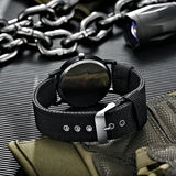 YIKAZE Military Men's Watches Luminous Shock Resistant Men Sports Watches Canvas Strap Simple Outdoor Quartz Wristwatch for man