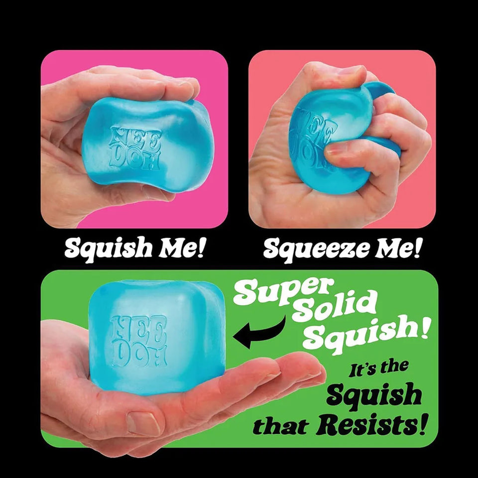 *2026 Hot NeeDoh Nice Cube 2.25" Super Solid Squish Sensory Squeeze Toy Stress Anxiety Relief Calming Fidget Toy for Kids Adults