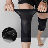 Ultra Thin Elastic Knee Brace Summer Breathable Black Knee Support Sport Fitness Running Basketball Knee Pads for Men Women