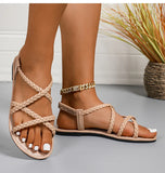 Women's Sandals Sexy Summer Shoes For Woman Summer Sandals 2025 New Flat Sandals Chaussures Femme Beach Shoes Female Footwear